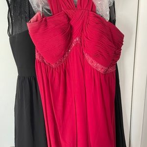 Red formal dress